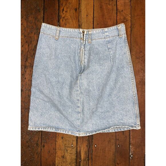 Vintage Bongo Denim Mini Skirt Size‎ 11 Blue - Picture 1 of 6